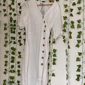 white designer dress